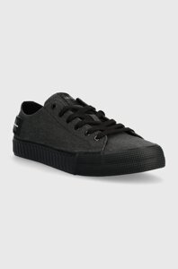 Кеди calvin klein jeans skater VULC LOW laceup CS ML DIF чоловічі колір чорний YM0ym01022