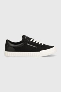 Кеди calvin klein jeans skater VULC LOW laceup MIX IN DC чоловічі колір чорний YM0ym00903