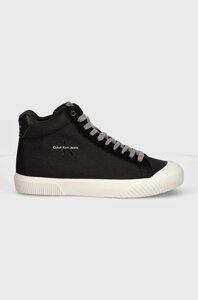 Кеди calvin klein jeans skater VULC MID MTR чоловічі колір чорний YM0ym00999