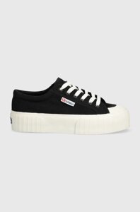 Кеди superga 2631 stripe platform жіночі колір білий S5111SW