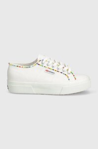 Кеди superga 2740 multicolor BEADS жіночі колір білий S4131FW