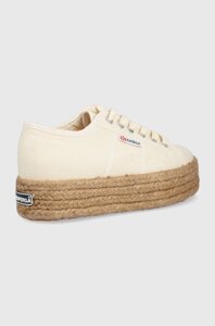 Кеди Superga жіночі колір бежевий