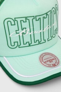 Кепка Mitchell&Ness Boston Celtics колір зелений візерунок HHSS7656-BCEYYPPPGREN