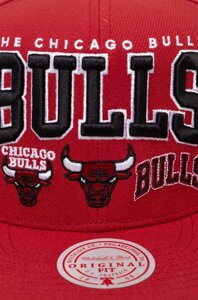 Кепка Mitchell&Ness CHICAGO BULLS колір червоний візерунок