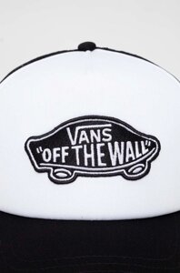 Кепка Vans колір чорний з аплікацією