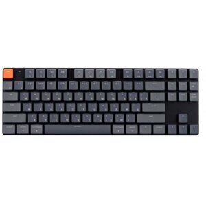 Клавіатура бездротова keychron K1se 87key, optical blue, BT/USB-A, hot-swap, low profile, EN/UKR, white LED black (K1sed2_keychron)