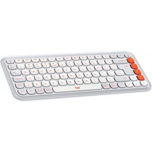 Клавіатура бездротова Logitech POP Icon Keys Off White (920-013072)