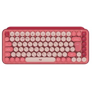 Клавіатура бездротова Logitech POP Keys Wireless Mechanical Keyboard With Emoji Keys Heartbreaker Rose (920-010737)