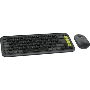 Клавіатура + миша бездротова Logitech POP Icon COMBO Graphite UKR (920-013156)