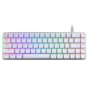 Клавіатура дротова ігрова Asus Falchion Ace LED 68key NX RD USB White