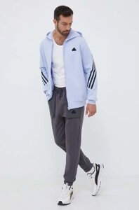 Кофта adidas чоловіча з капюшоном з принтом