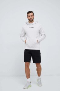 Кофта Helly Hansen чоловіча колір сірий з капюшоном з аплікацією 53924-699