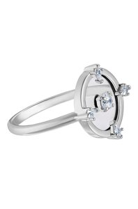 Перстень Swarovski колір срібний
