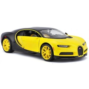 Колекційна машинка 1:24 Maisto "Bugatti Chiron", масштаб 1:24 (31514 black/yellow)