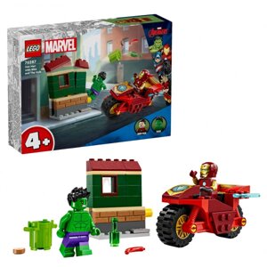 Конструктор LEGO Super Heroes Marvel Залізна Людина на мотоциклі й Галк (76287)