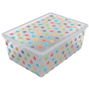 Короб для зберігання Qutu Light Box с/к Colored Stars 10 л