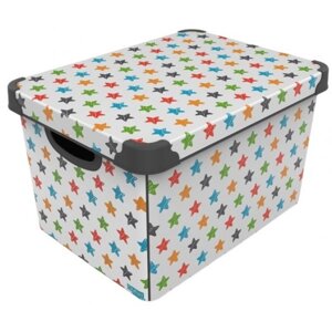 Короб для зберігання Qutu Style Box с/к Colored Stars 20 л