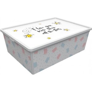 Корзина для зберігання Qutu Trend Box с/к Cute Sky 25 л