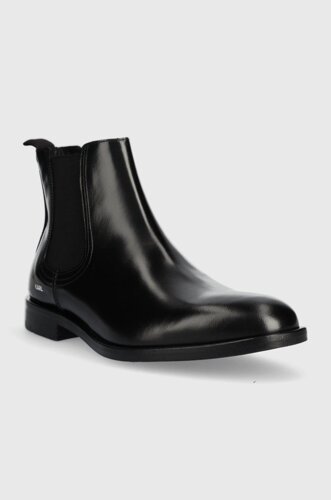 Шкіряні черевики Karl Lagerfeld Urano Iv чоловічі колір чорний