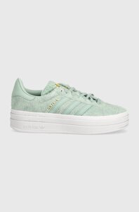 Шкіряні кросівки adidas Originals Gazelle Bold колір бірюзовий IG4381