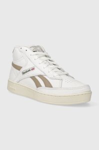 Шкіряні кросівки Reebok Club C Form Hi колір білий