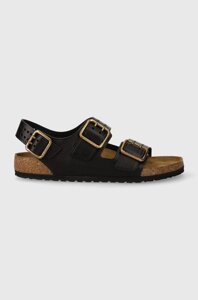 Шкіряні сандалі Birkenstock Milano Bold Gap чоловічі колір чорний 1023622