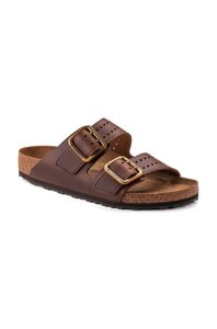 Шкіряні шльопанці Birkenstock Arizona Bold Gap чоловічі колір коричневий 1022605