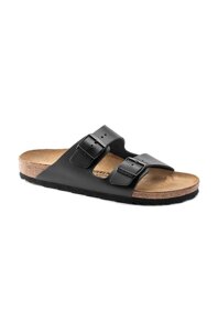 Шкіряні шльопанці Birkenstock Arizona чоловічі колір чорний 51191