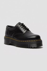 Шкіряні туфлі Dr. Martens 8053 Quad колір чорний DM24690001