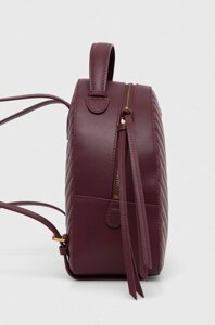 Шкіряний рюкзак Pinko Answear Exclusive жіночий колір бордовий малий однотонний