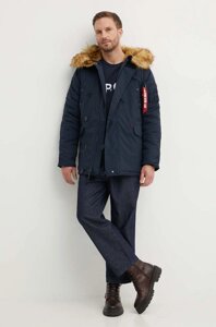 Куртка Alpha Industries Explorer чоловіча колір синій зимова 193128.07-navy