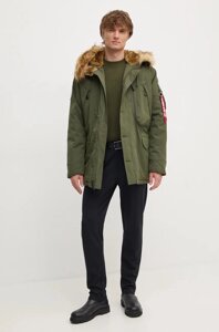 Куртка Alpha Industries чоловіча колір зелений зимова 123144.257-green