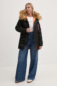 Куртка Alpha Industries N-3B VF 59 Wmn жіноча колір чорний зимова 113007