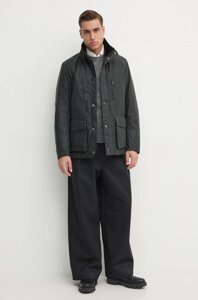 Куртка Barbour Falstone Wax Jacket чоловіча колір зелений перехідна MWX2346