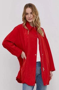 Куртка Marella жіноча колір червоний перехідна oversize