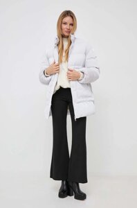 Куртка Patrizia Pepe жіноча колір сірий зимова oversize