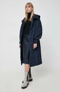 Куртка Trussardi жіноча колір синій перехідна oversize