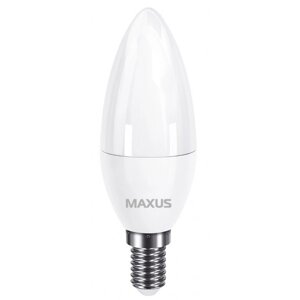 Лампочка світлодіодна Maxus C37 5W 3000K 220V E14 (1-LED-731)