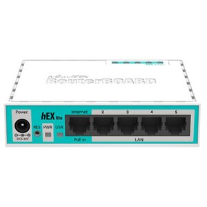 Маршрутизатор інтернет LAN MikroTik hEX lite RB750r2