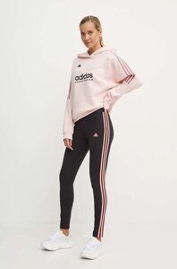 Легінси adidas Essentials жіночі колір чорний візерунок JH3715