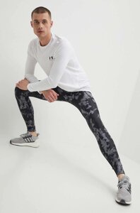 Легінси для тренувань Under Armour HeatGear Iso-Chill Printed колір чорний візерунок