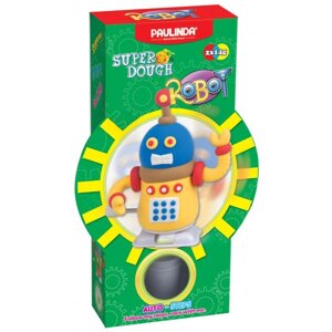 Маса для ліплення Paulinda Super Dough Robot з заводним механізмом Жовтий (PL-081178-2)