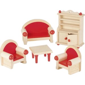 Меблі і будиночки для міні-ляльки goki Меблі для вітальні (51952G)