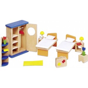 Меблі і будиночки для міні-ляльки goki Меблі для спальні (51745G)