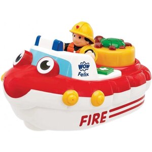 Механічна іграшка для ванної Wow Toys Fireboat Felix Пожежний катер Фелікс (01017)