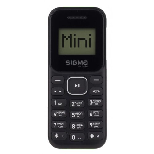 Мобільний телефон Sigma mobile X-style 14 Mini Dual Sim Black/Green