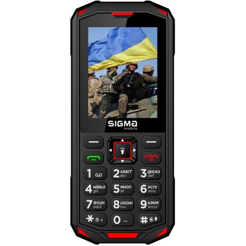 Мобільний телефон Sigma mobile X-treme PA68 DS Black-Red