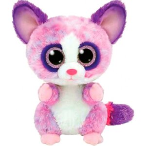 М'яка іграшка тварина TY Beanie Boos 36395 Рожевий лемур "BECCA" 15 см (36395)