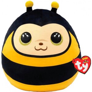 М'яка іграшка тварина TY squish-A-BOOS 39230 бджілка "zinger" 20 см (39230)