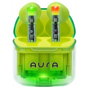 Навушники вкладиші бездротові TWS Aura 6 Green (TWSA6G)